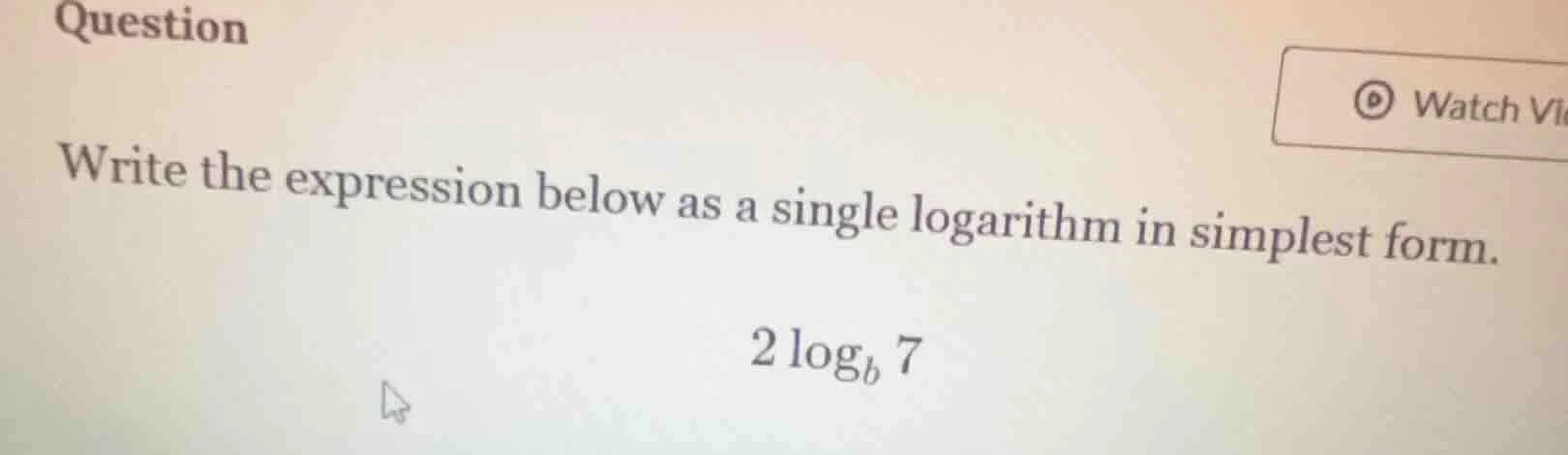 question write the expression below as a single logarithm in simplest f…