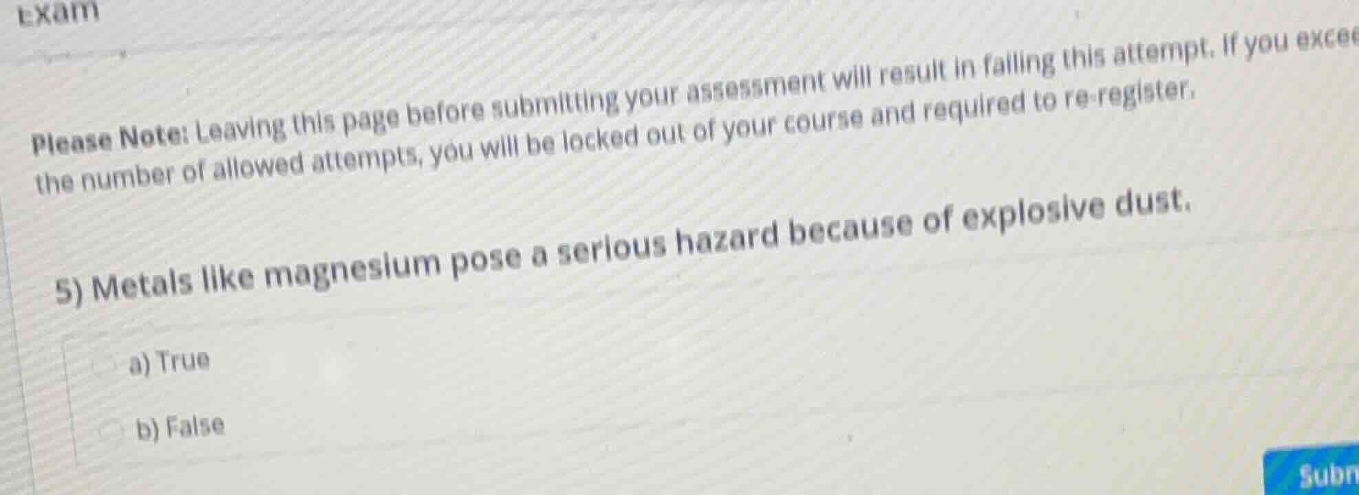 please note: leaving this page before submitting your assessment will r…