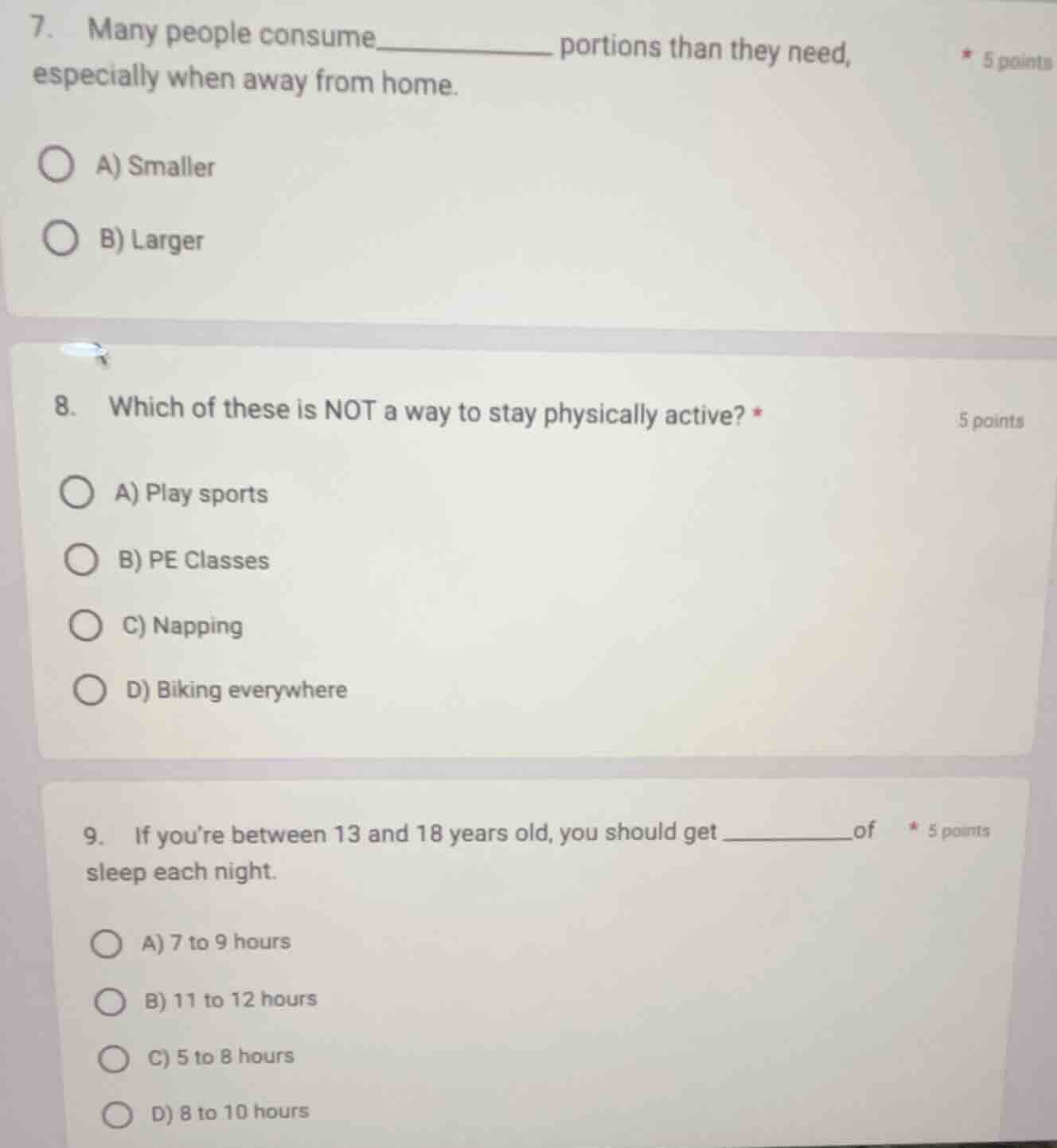 7. many people consume_______ portions than they need, especially when …