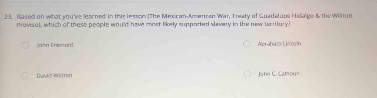 23. based on what youve learned in this lesson (the mexican - american …