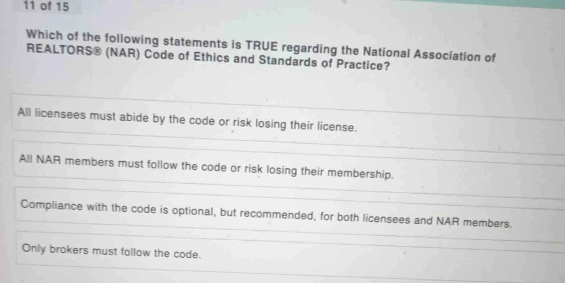 11 of 15 which of the following statements is true regarding the nation…