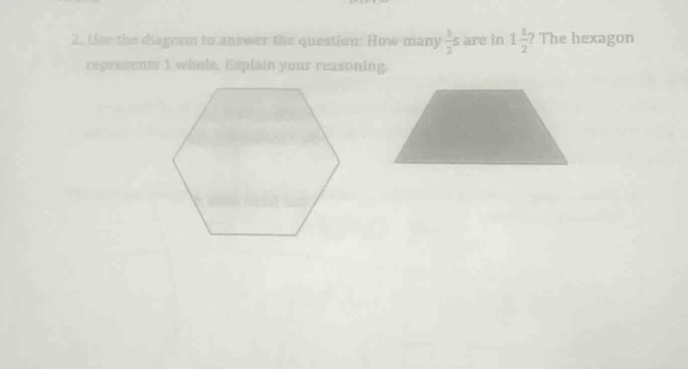 2. use the diagram to answer the question: how many \\(\frac{1}{2}\\)s …
