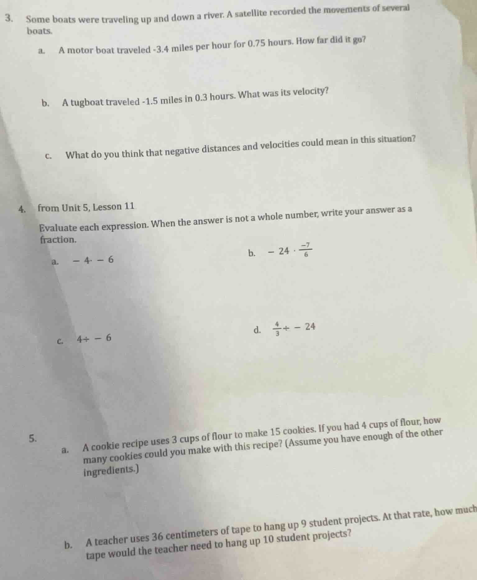 3. some boats were traveling up and down a river. a satellite recorded …