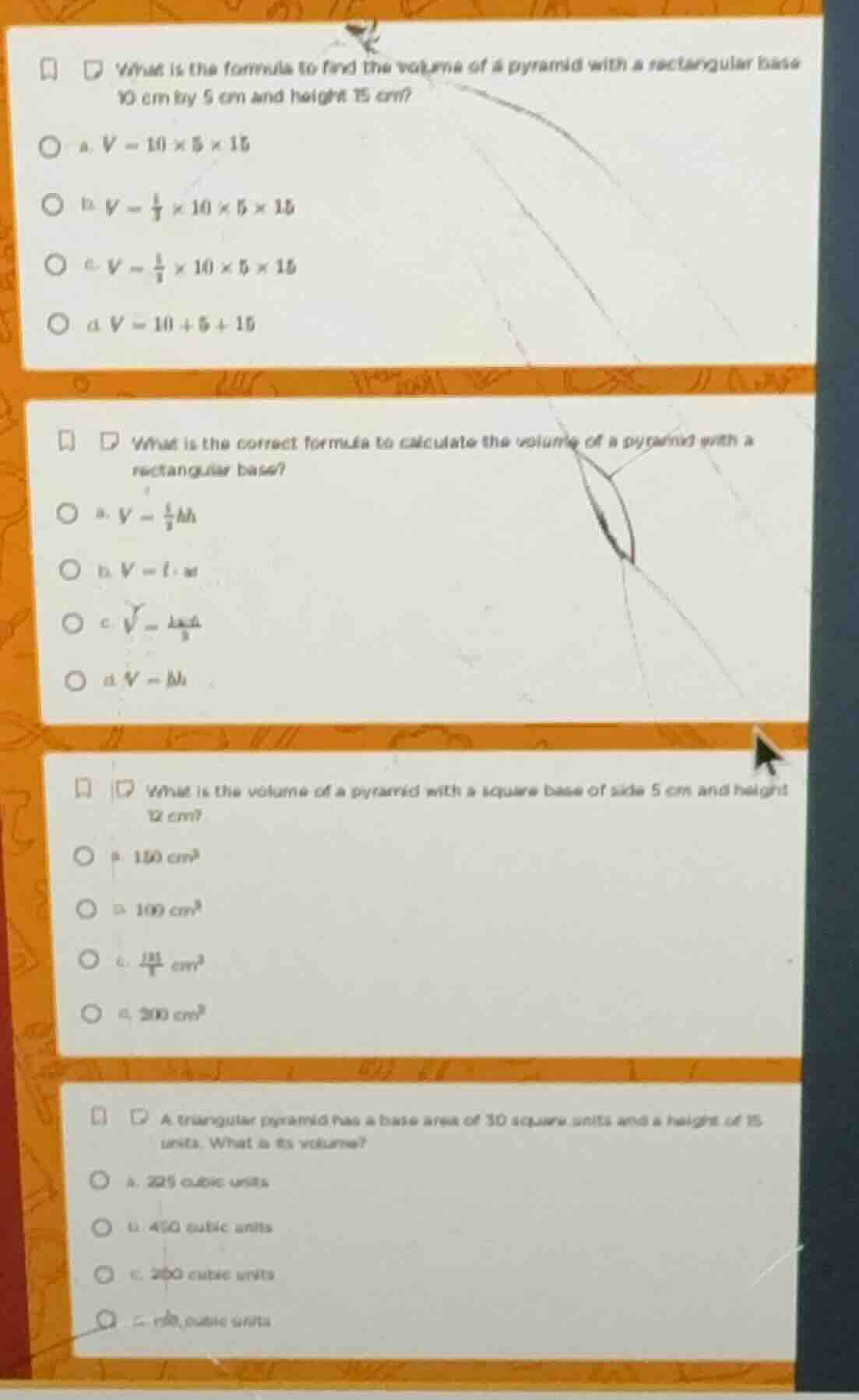 what is the formula to find the volume of a pyramid with a rectangular …