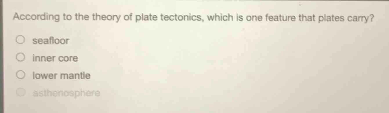 according to the theory of plate tectonics, which is one feature that p…