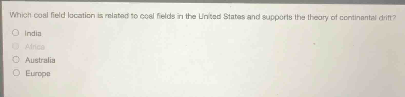 which coal field location is related to coal fields in the united state…