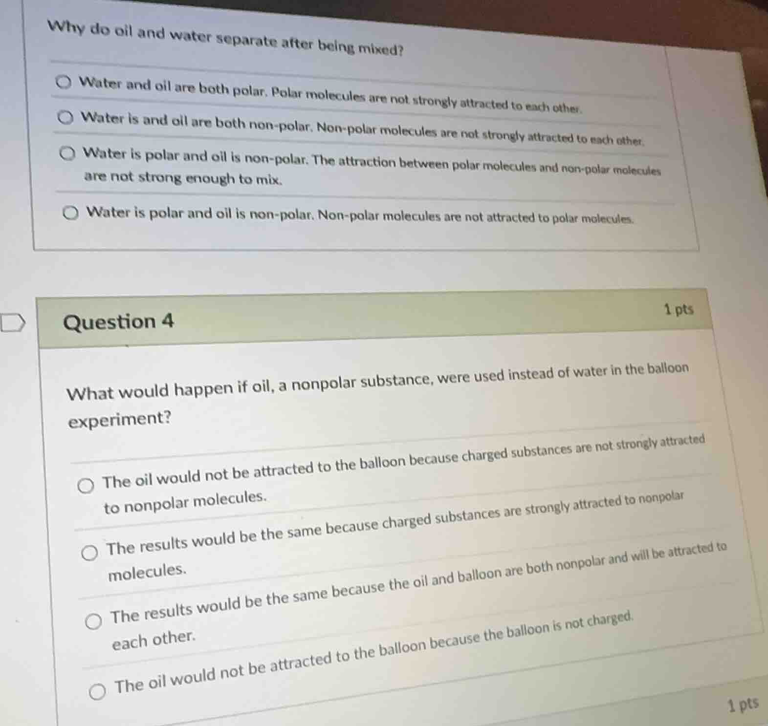 why do oil and water separate after being mixed? - water and oil are bo…