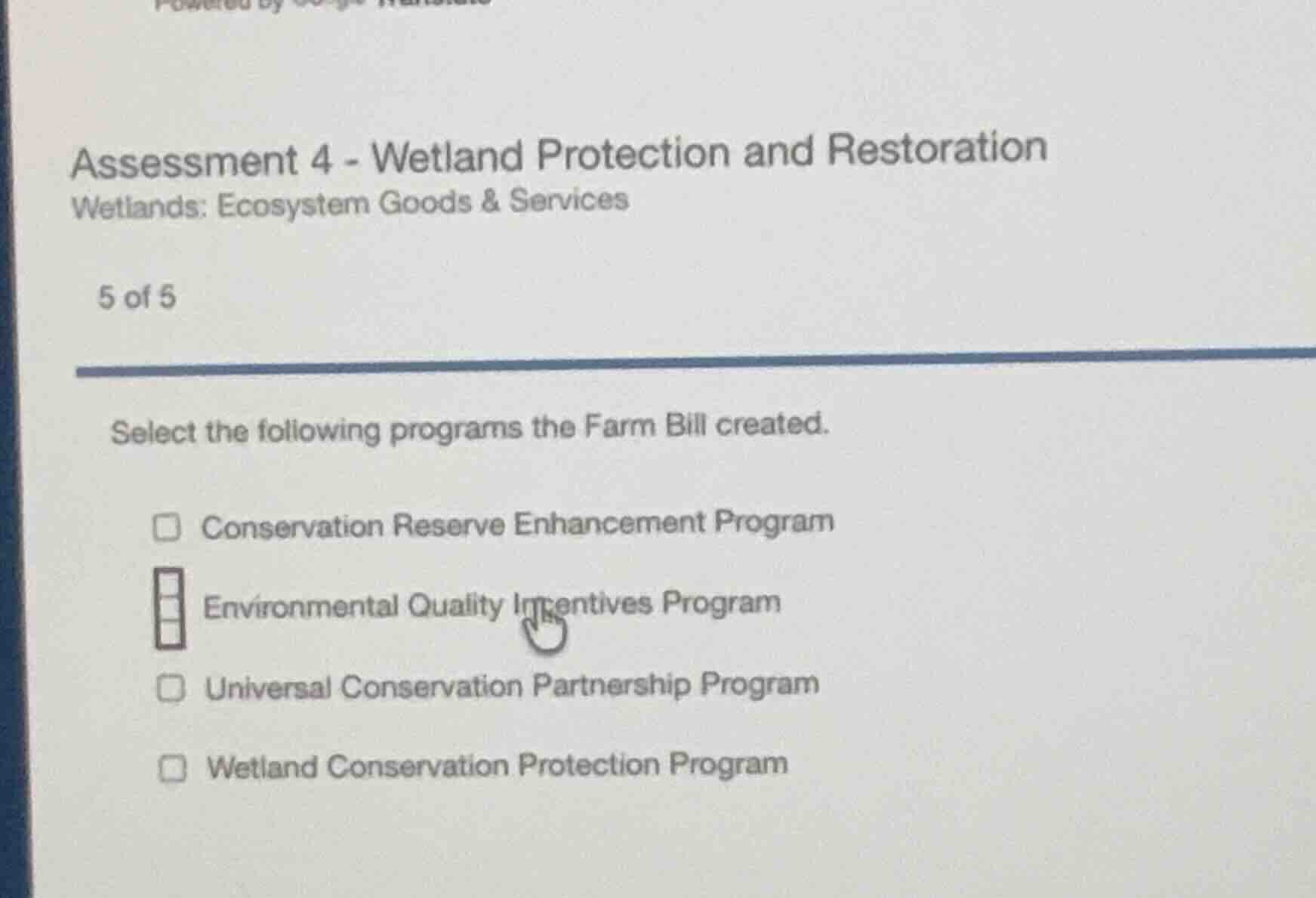assessment 4 - wetland protection and restoration wetlands: ecosystem g…