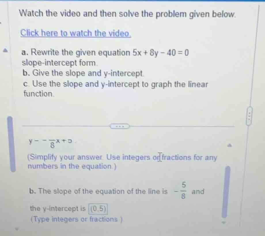watch the video and then solve the problem given below. click here to w…