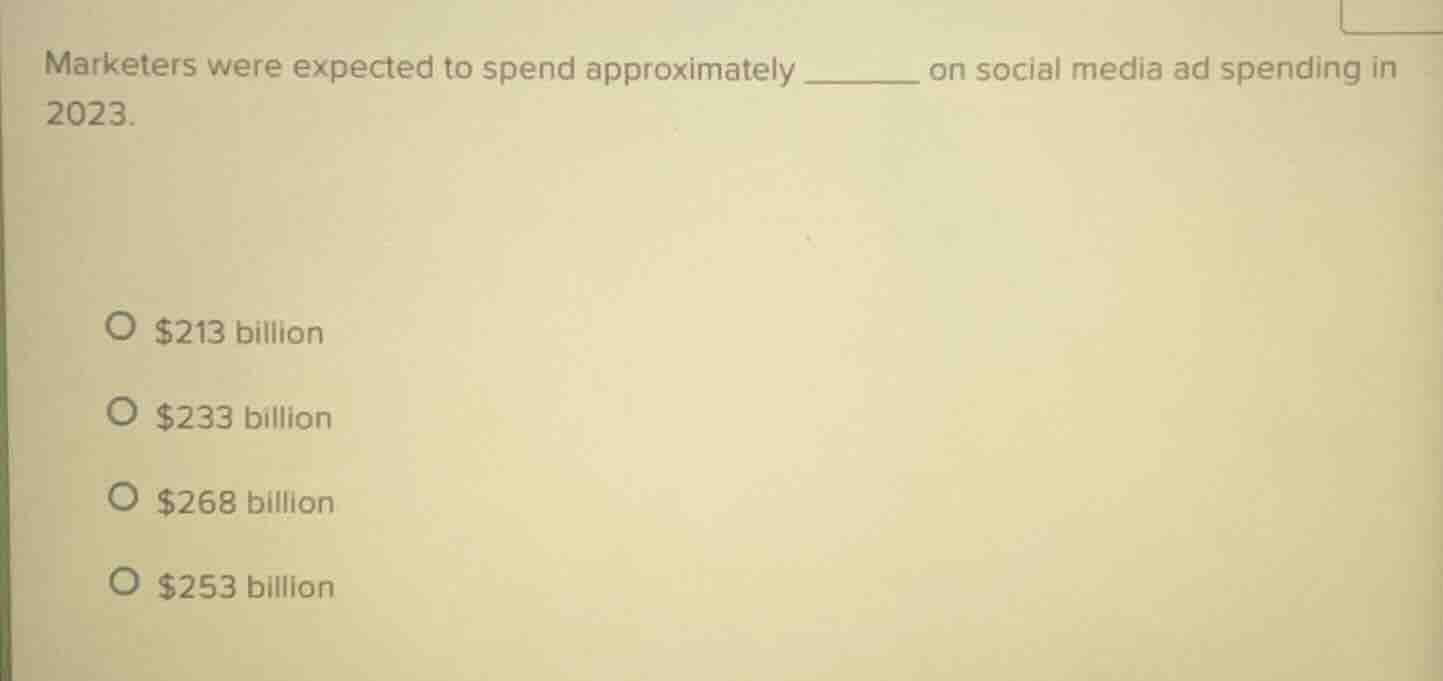 marketers were expected to spend approximately ______ on social media a…