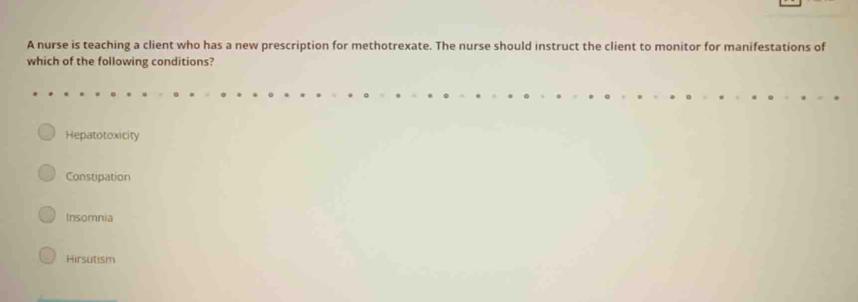 a nurse is teaching a client who has a new prescription for methotrexat…