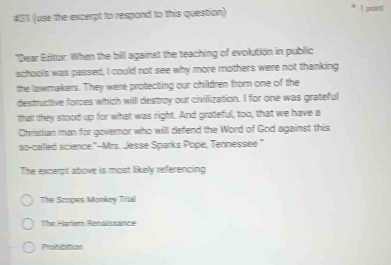 #31 (use the excerpt to respond to this question) \dear editor: when th…