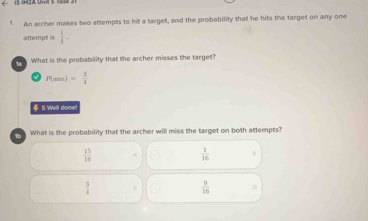1. an archer makes two attempts to hit a target, and the probability th…