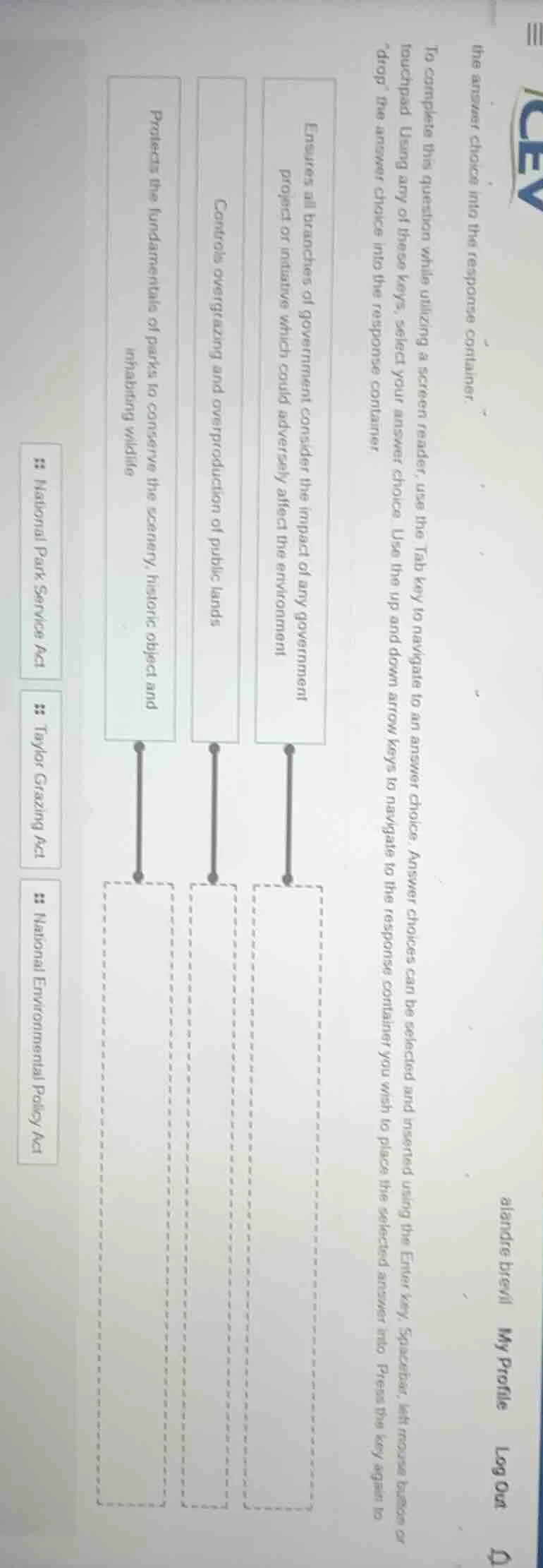 to complete this question while utilizing a screen reader, use the tab …