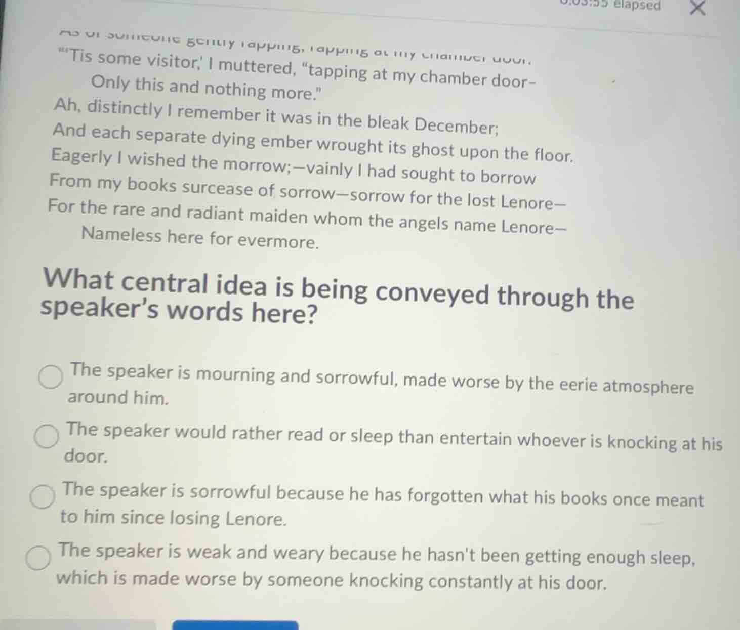 “‘tis some visitor,’ i muttered, ‘tapping at my chamber door— only this…