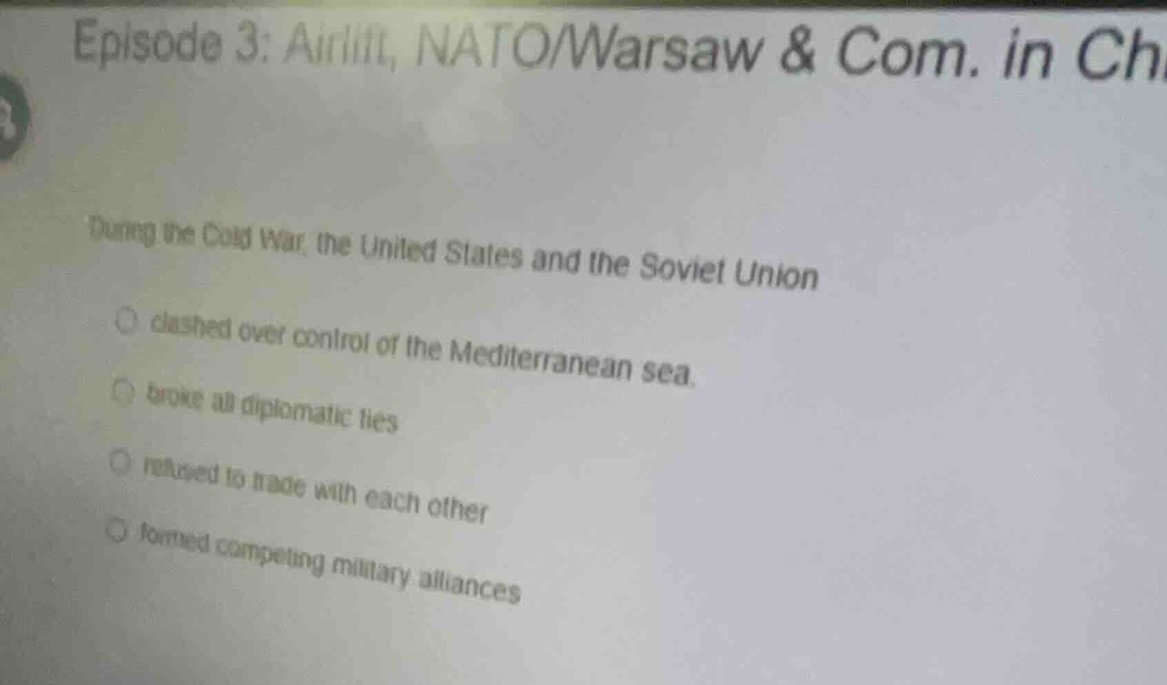 during the cold war, the united states and the soviet union clashed ove…