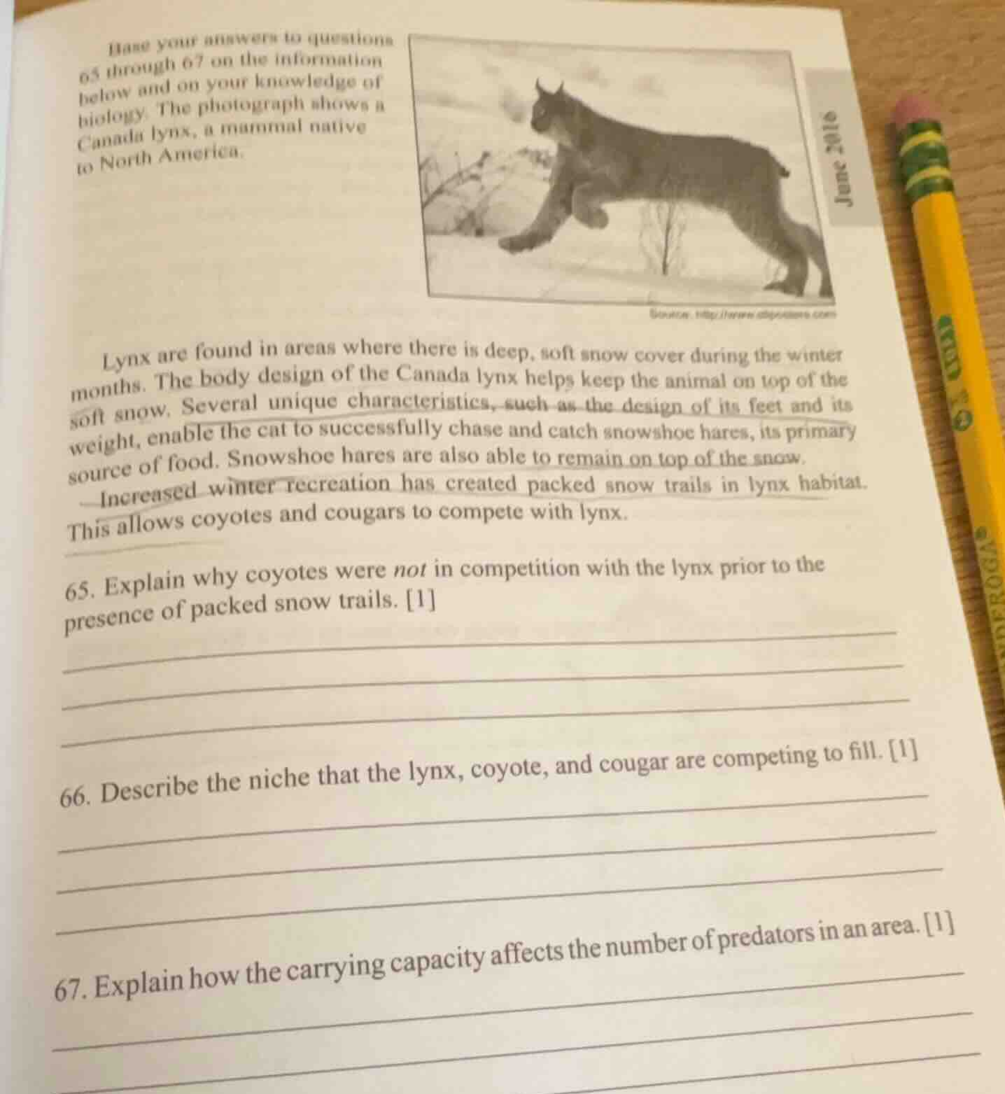 base your answers to questions 65 through 67 on the information below a…