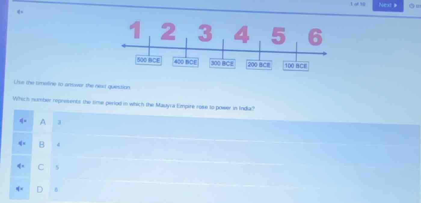 use the timeline to answer the next question. which number represents t…