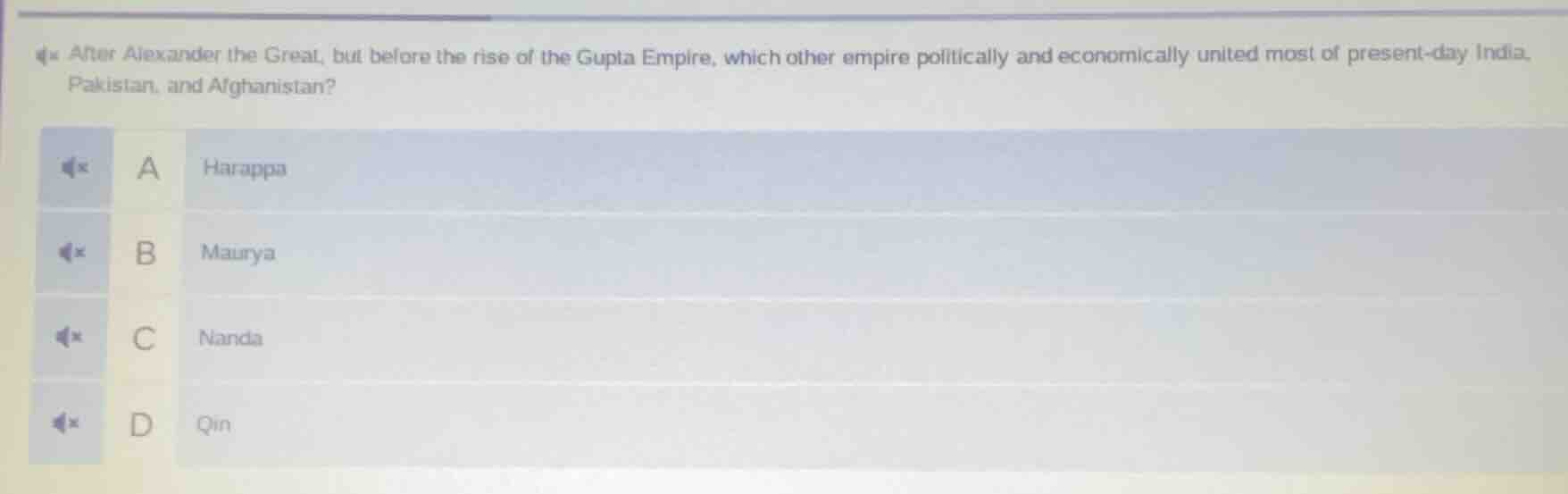 after alexander the great, but before the rise of the gupta empire, whi…