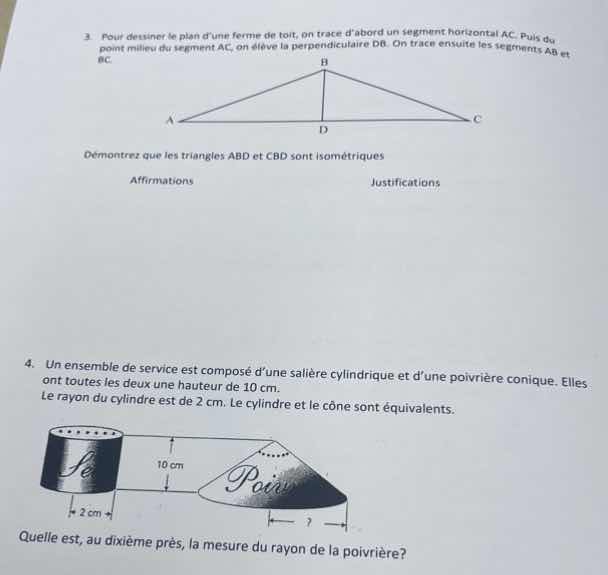 3. pour dessiner le plan dune ferme de toit, on trace dabord un segment…