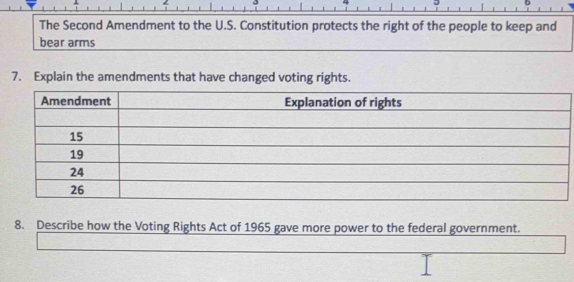 the second amendment to the u.s. constitution protects the right of the…