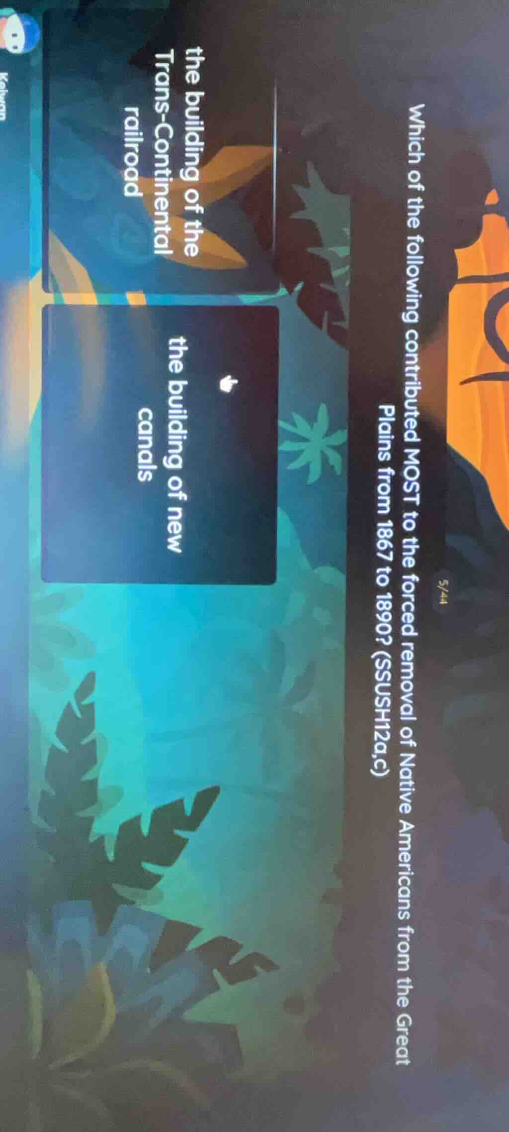 which of the following contributed most to the forced removal of native…