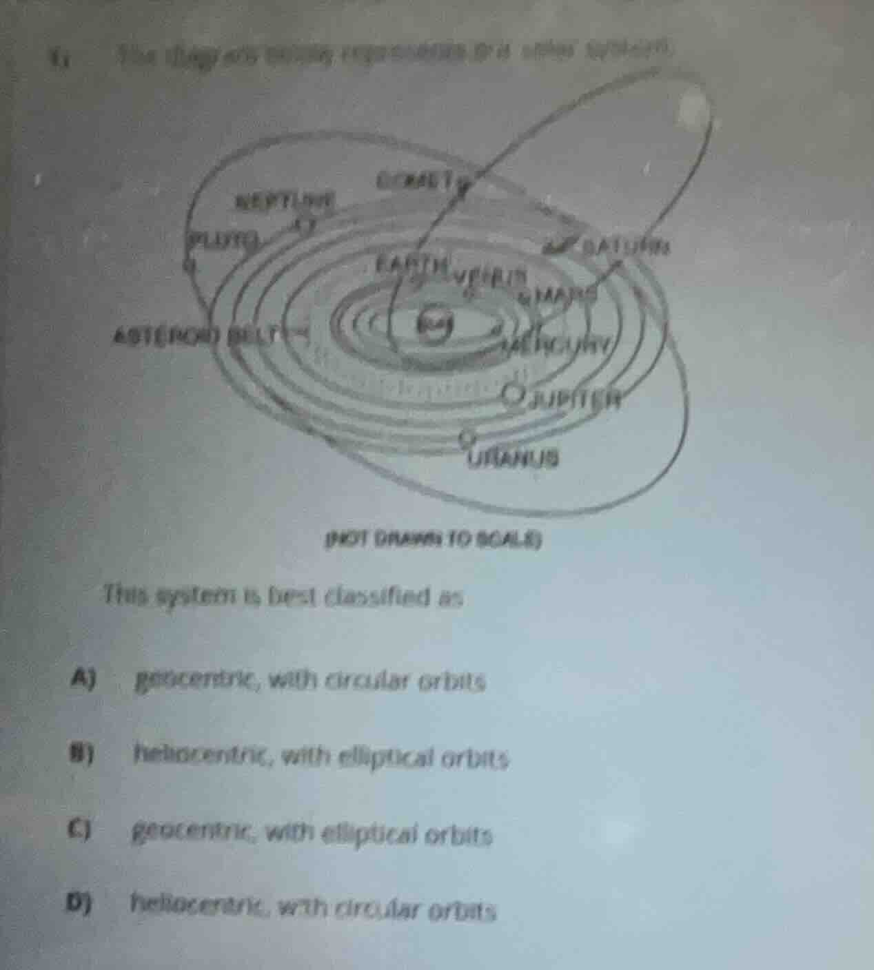 the diagram below represents a solar - type system. (image of the solar…