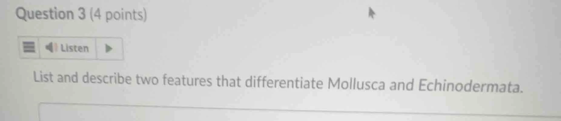 question 3 (4 points) listen list and describe two features that differ…