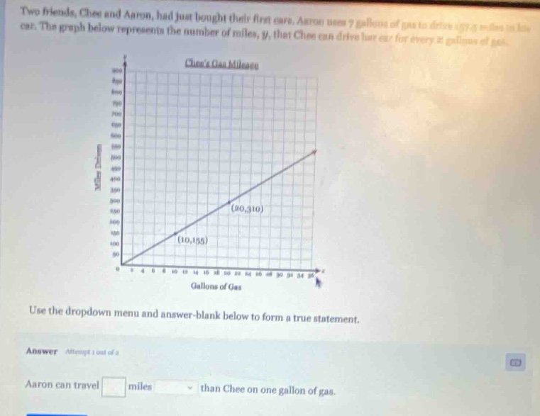 two friends, chee and aaron, had just bought their first cars. aaron us…