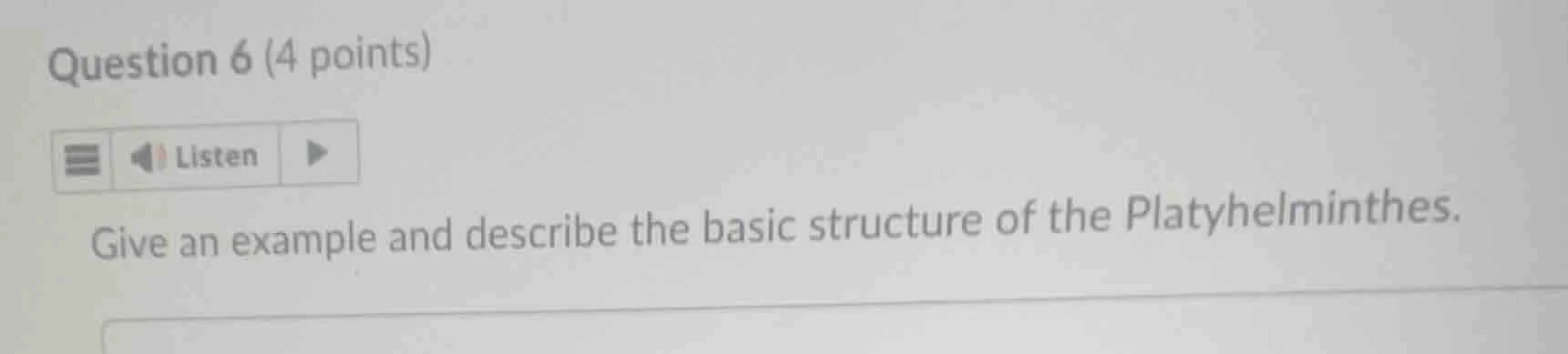 question 6 (4 points) listen give an example and describe the basic str…