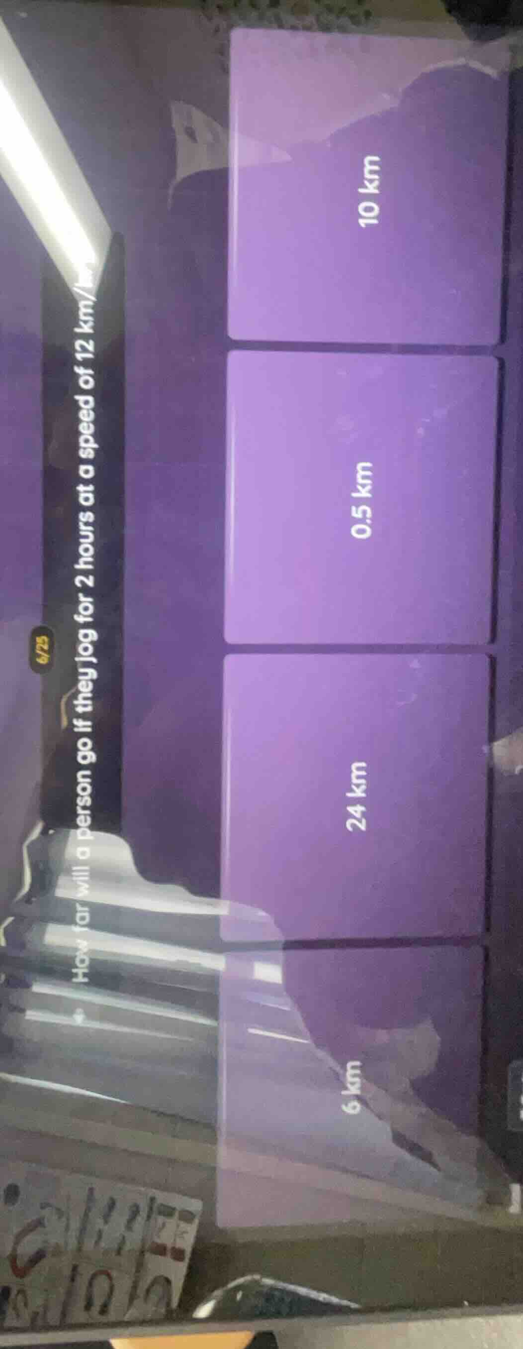 how far will a person go if they jog for 2 hours at a speed of 12 km/h