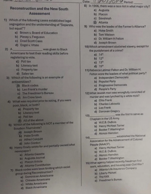 name: date: period: reconstruction and the new south assessment 1) whic…
