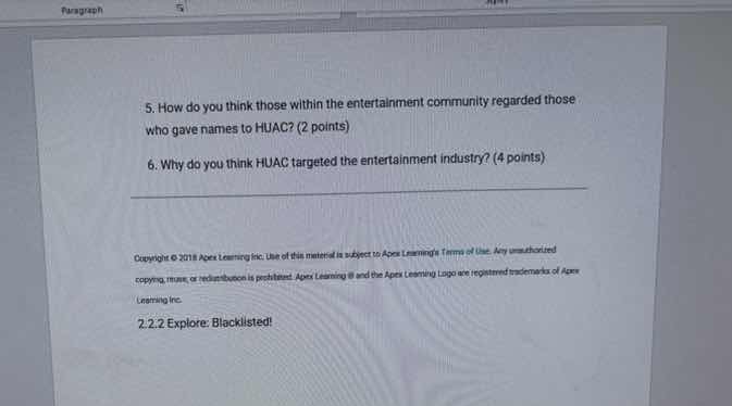 5. how do you think those within the entertainment community regarded t…