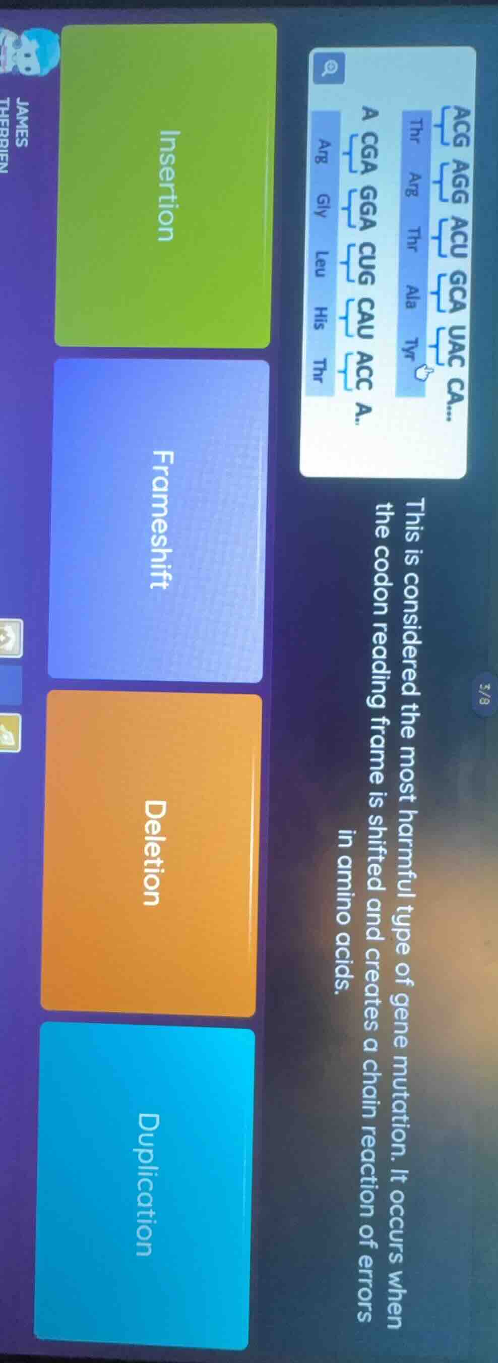 this is considered the most harmful type of gene mutation. it occurs wh…