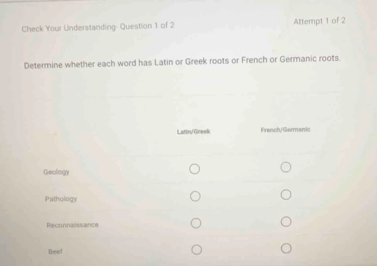 check your understanding- question 1 of 2 attempt 1 of 2 determine whet…