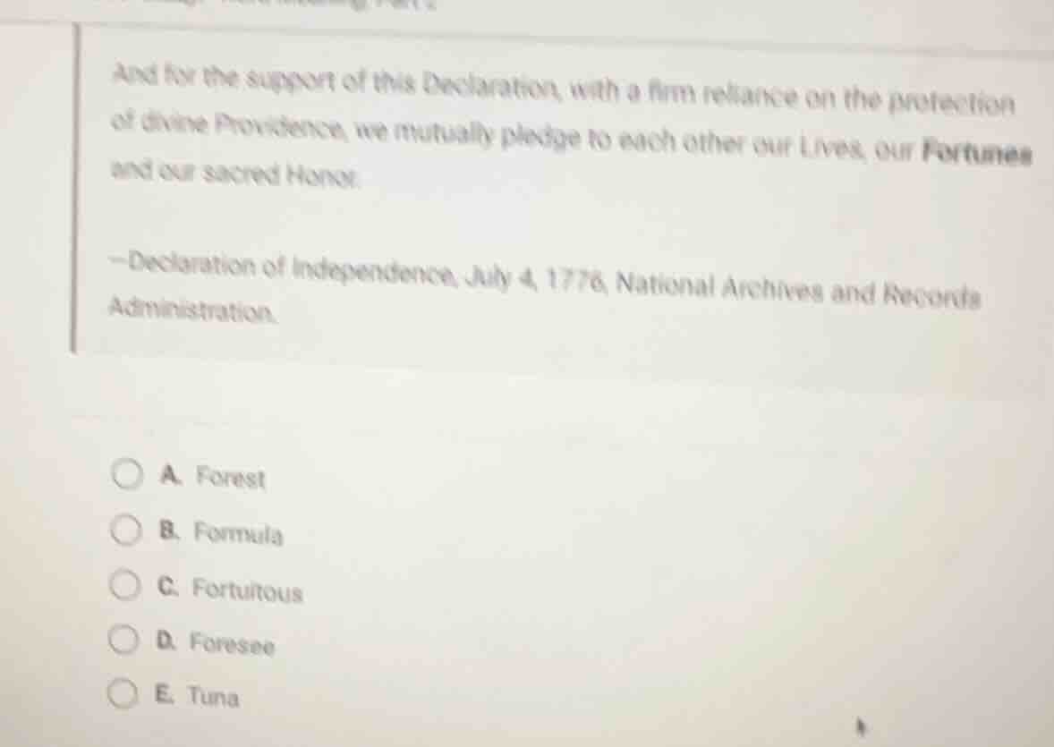 and for the support of this declaration, with a firm reliance on the pr…