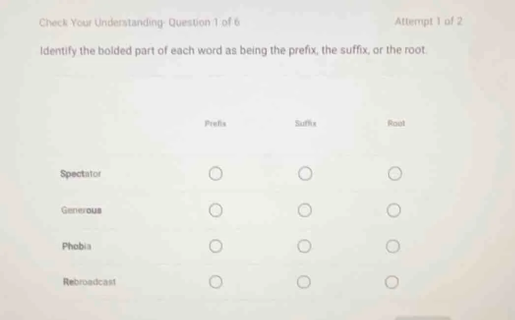 check your understanding- question 1 of 6 attempt 1 of 2 identify the b…