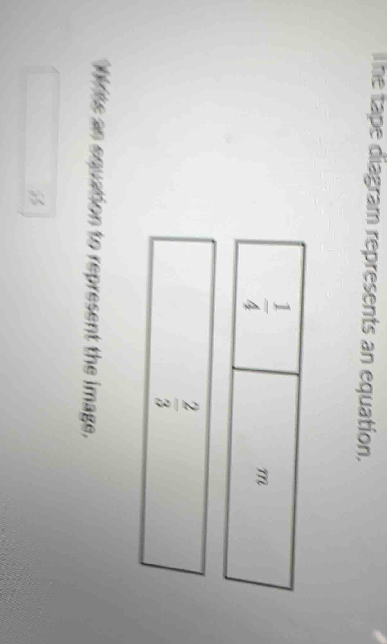 write an equation to represent the image. the tape diagram represents a…