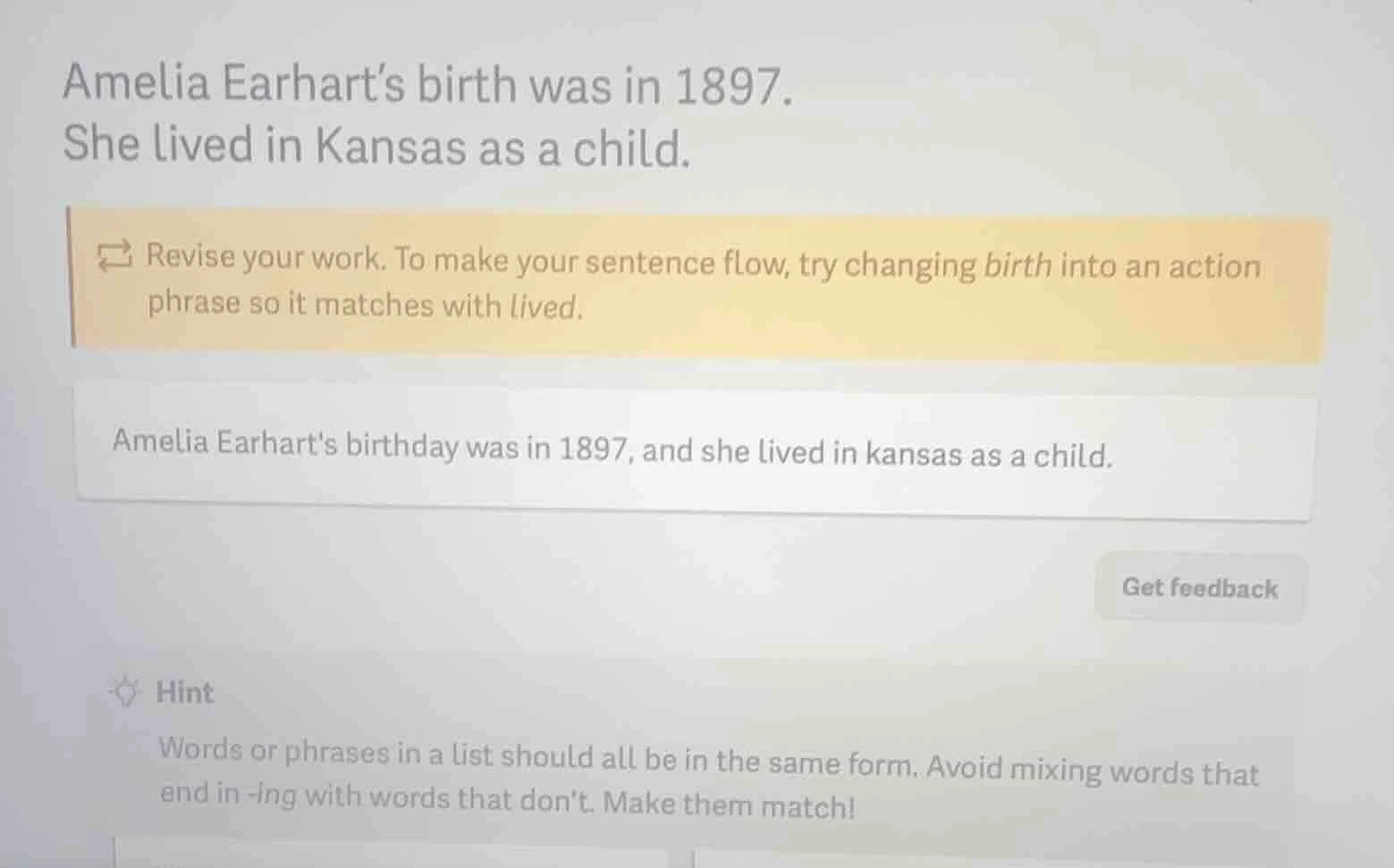 amelia earhart’s birth was in 1897. she lived in kansas as a child. rev…
