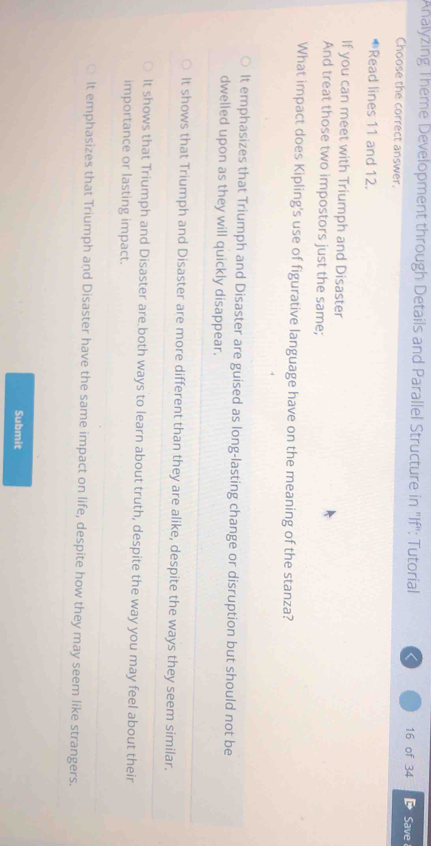 analyzing theme development through details and parallel structure in \…