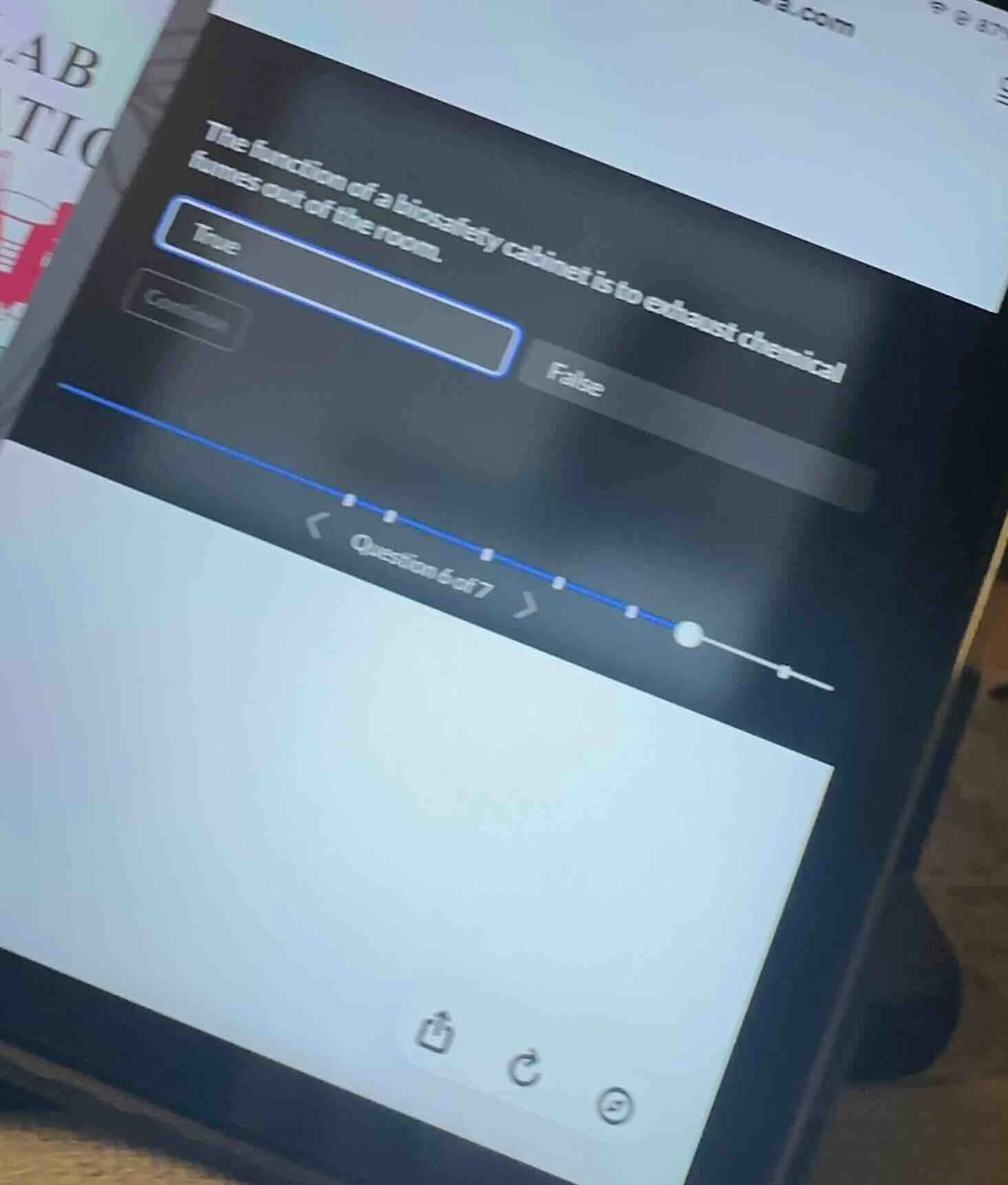 the function of a biosafety cabinet is to exhaust chemical fumes out of…