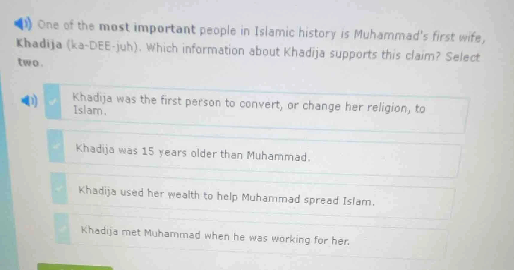 one of the most important people in islamic history is muhammad’s first…
