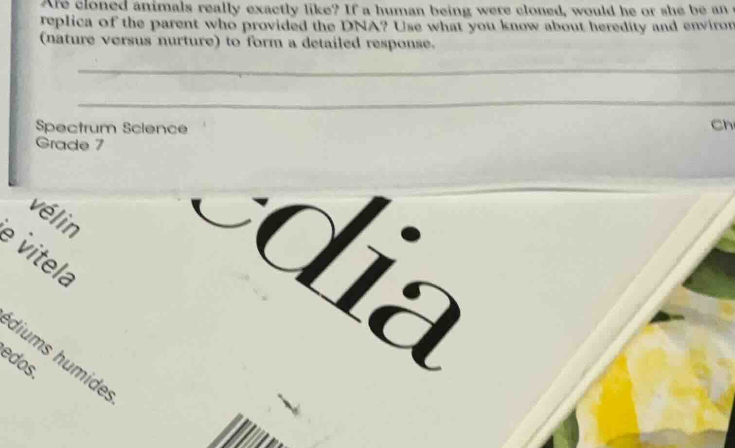 are cloned animals really exactly like? if a human being were cloned, w…