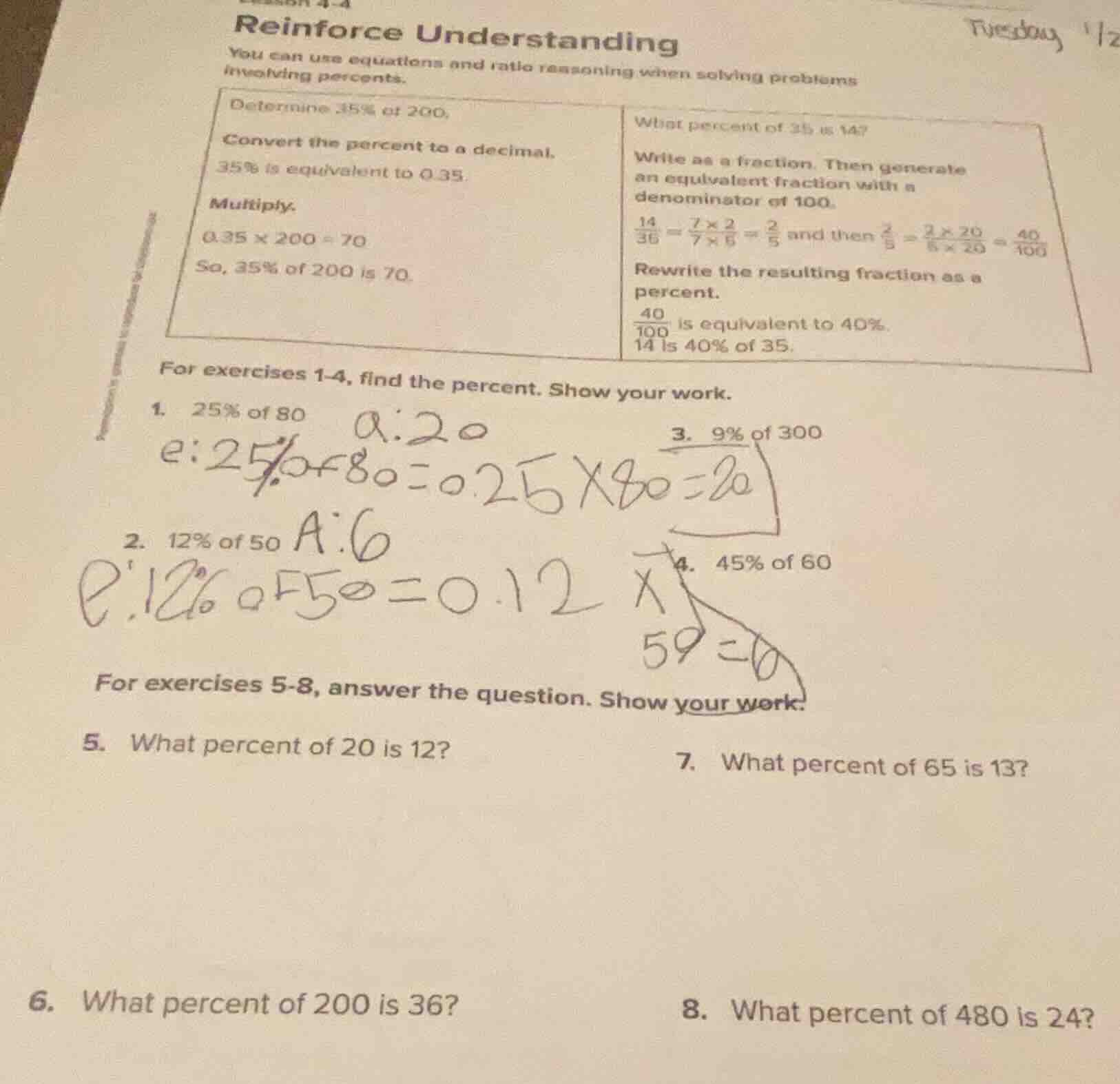 reinforce understanding you can use equations and ratio reasoning when …