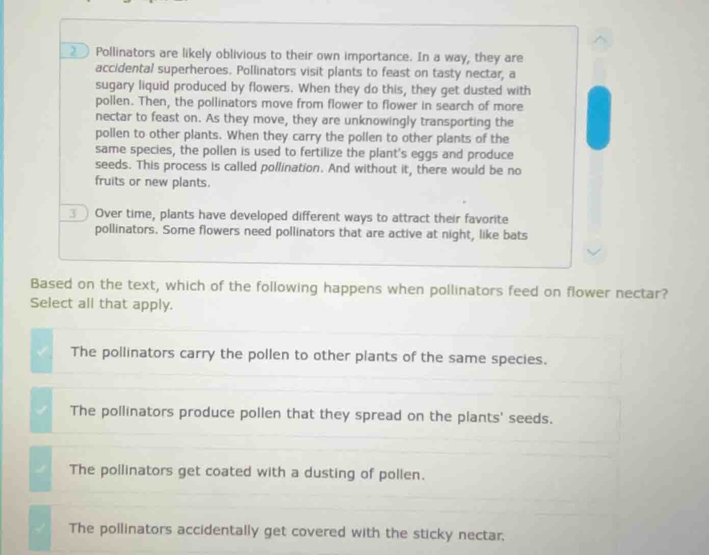 2 pollinators are likely oblivious to their own importance. in a way, t…