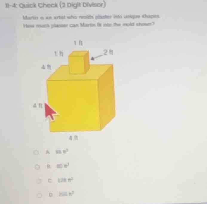 11-4: quick check (2 digit divisor) martin is an artist who molds plast…