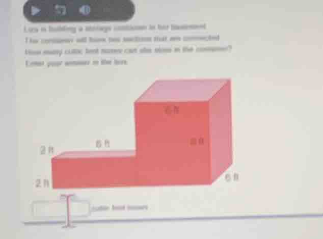 lara is building a shipping container for her basement. the container w…