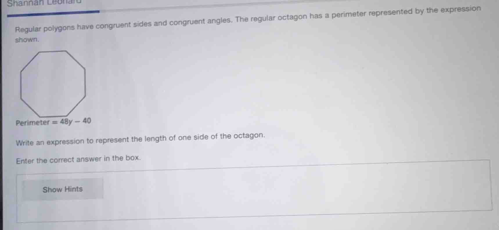 regular polygons have congruent sides and congruent angles. the regular…