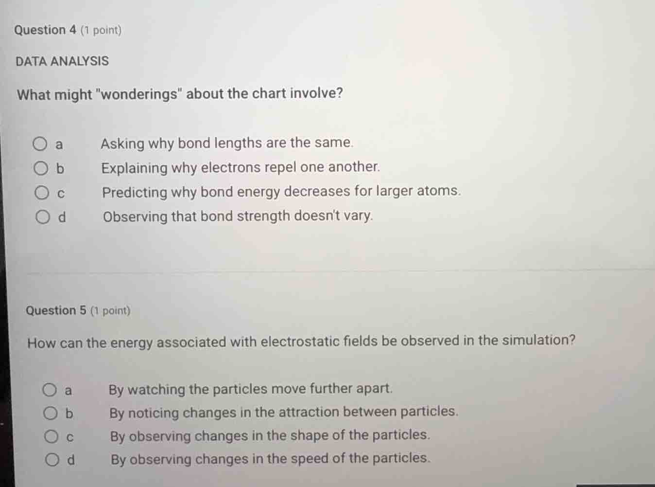 question 4 (1 point) data analysis what might \wanderings\ about the ch…