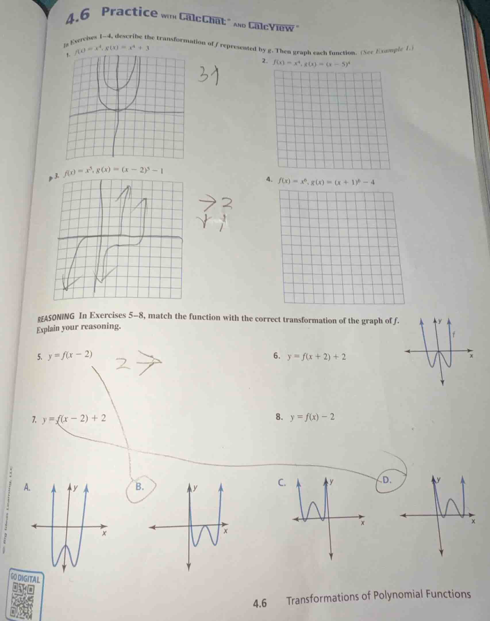 4.6 practice with calcchat and calcview in exercises 1–4, describe the …